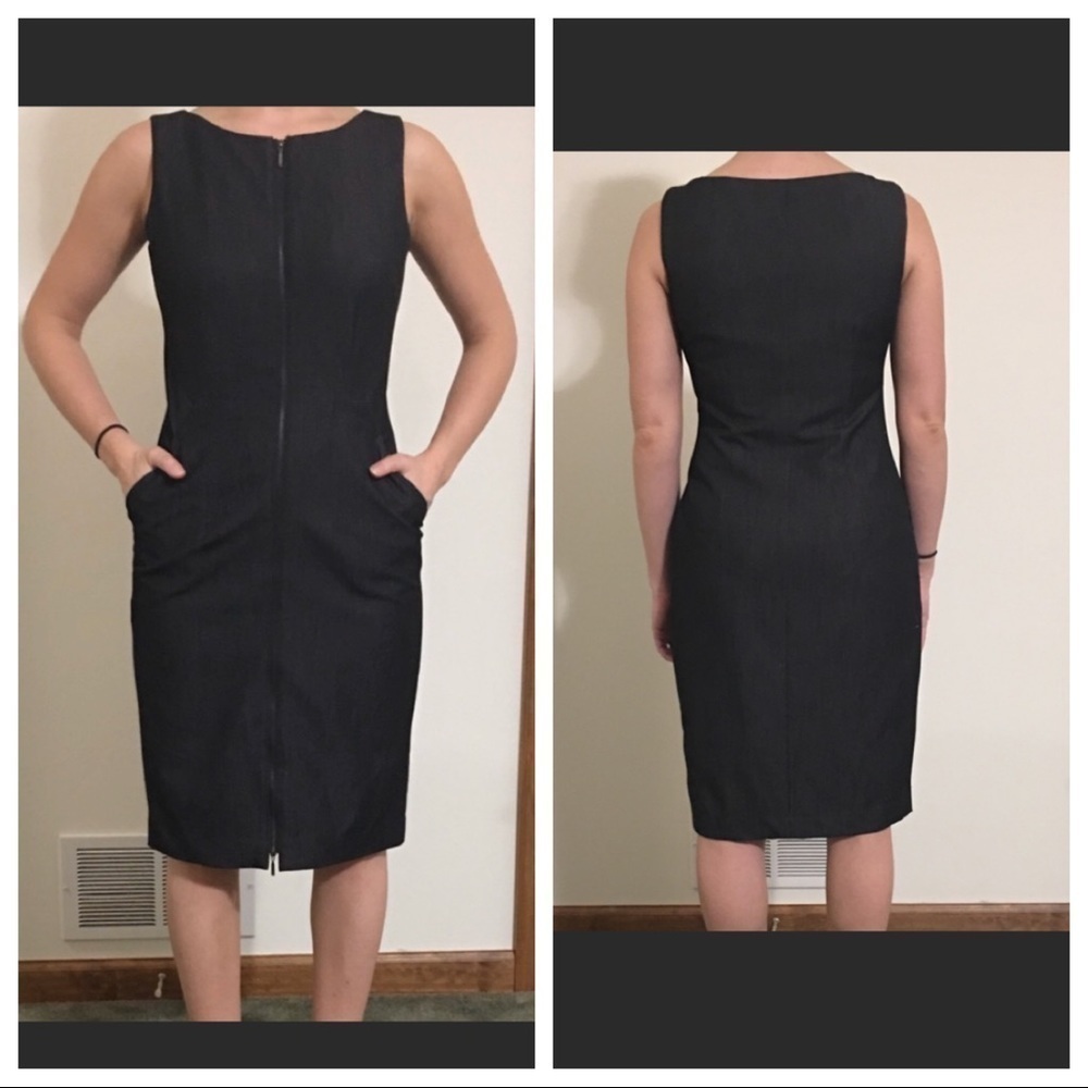 CALVIN KLEIN Sexy Zip Up Sheath Dress EUC